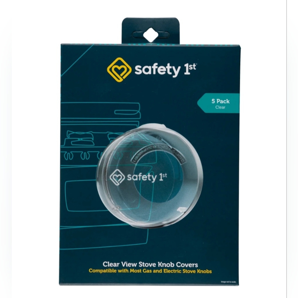 2/$15 Safety 1st Clear Stove Knob Covers 5 Pack